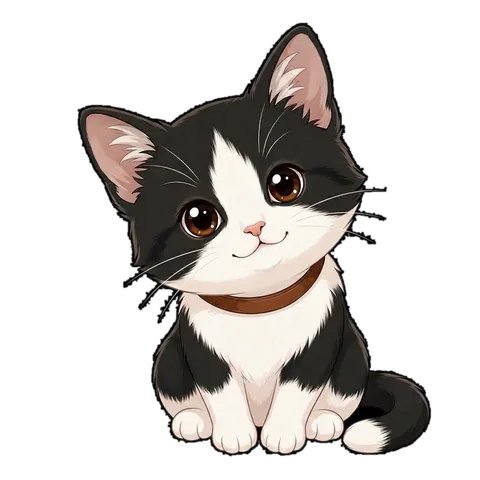 首をかしげるにゃんこ